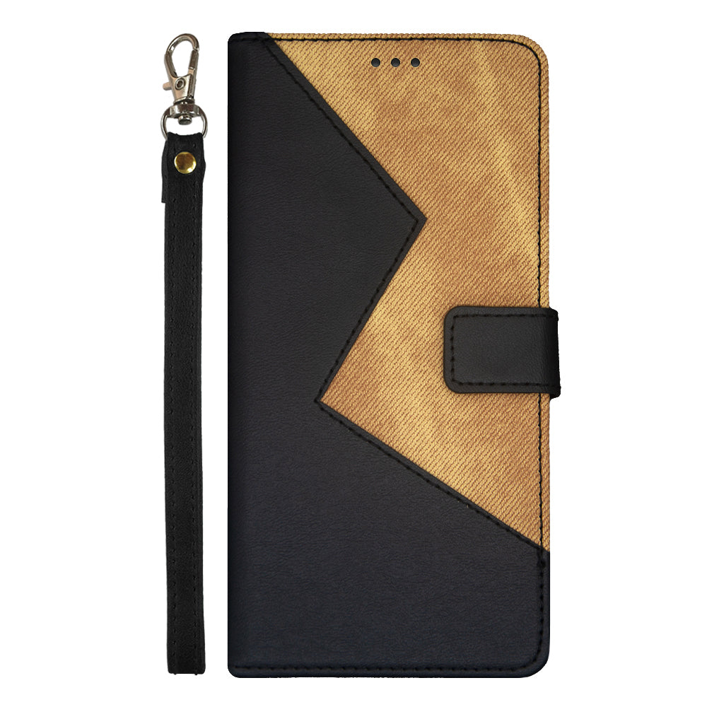 IDEWEI For Realme 12 Pro 5G / 12 Pro+ 5G Case Splicing Color Card Holder PU Leather Stand Phone Cover IDEWEI For Realme 12 Pro 5G / 12 Pro+ 5G Case Splicing Color Card Holder PU Leather Stand Phone Cover